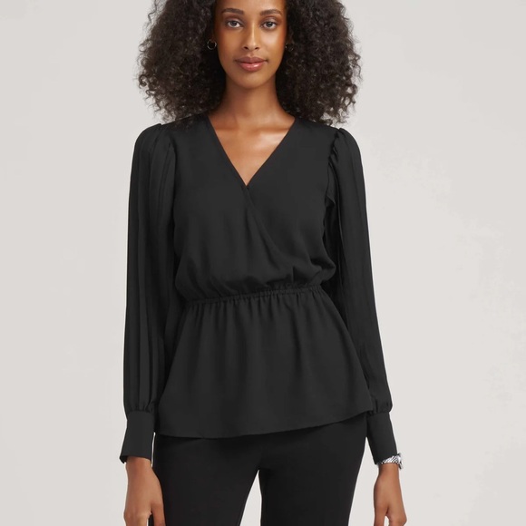 Anne Klein Peplum Blouse - Picture 1 of 5